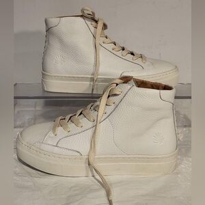 🧧PRICE DROP...SOLUDOS Anthropologie women's Lbiza high top leather sneakers